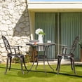 thumbnail image 2 of Patio Furniture leaf Design Cast Aluminum Bistro Set Antique Copper, 2 of 8