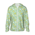 thumbnail image 1 of Balery Easter with eggs and flowers Sudadera ligera de manga larga con capucha y protección solar UPF 50+ para hombre y mujer, ideal para pesca y running-Medium, 1 of 7