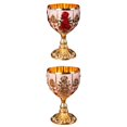 thumbnail image 1 of GUOOL 2 Pcs Petits Verres à Gobelet Faits à la Main pour Mariage, 1 of 9