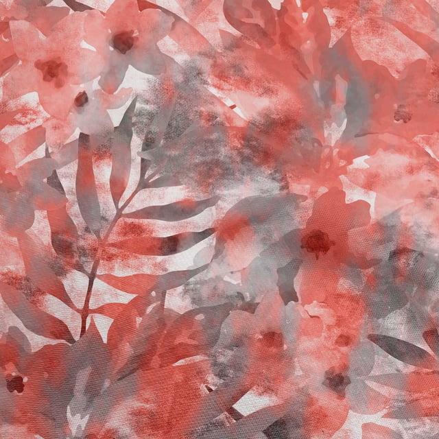 oneOone Polyester Spandex Light Red Fabric Tropical Abstract Sewing Material Print Fabric By The Yard 56 Inch Wide