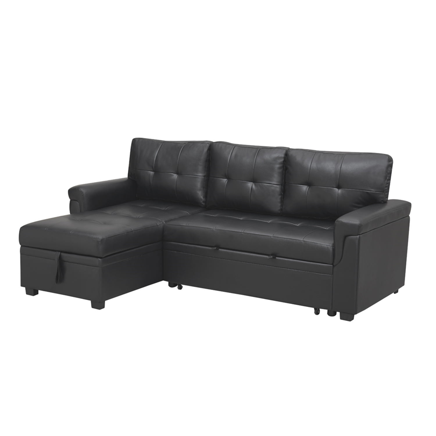 Naomi Home Perry Sectional Sleeper Sofa - Convertible Pull-Out Bed ...