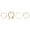 Gold, variant on Womens Geometric Rings Set Four-Piece Alloy Knuckle Ring Set with Artificial Gems Electroplated Finish Individually