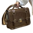 thumbnail image 1 of Guardoinrt Large Capacity Handbag, Soft Waterproof, For School Crossbody And coffee brown 31*22*8, 1 of 6