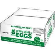 Farmer￢ﾀﾙs Market Family Pack Medium Grade A Eggs, 60 count