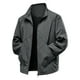 thumbnail image 2 of pstuiky camisas de manga larga para hombre, Chaqueta de trabajo para hombre, elástica, impermeable, para exteriores, con cuello alto, color liso, manga larga, solapa, top/camisa para hombre m, 2 of 9