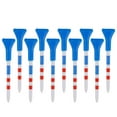thumbnail image 1 of Visland Golf Tees Unbreakable Plastic Golf Tees Reduces Friction Side Spin Golf Accessories USA Flag Pattern Long Golf Tees Bulk, 1 of 8