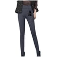 thumbnail image 2 of Puntoco moda mujer deporte de invierno pantalones de pierna de cintura alta estampado Casual suelto cordero terciopelo Leggins pantalones largos Puntoco Puntoco-1803, 2 of 9