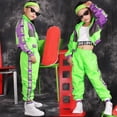 thumbnail image 2 of Ropa de baile de hip hop para niños, trajes de baile moderno de jazz para niñas, ropa fluorescente, trajes de escenario para niños, 2 of 5