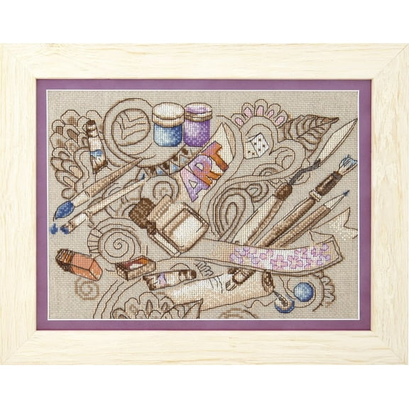 Cross-stitch kit M-297C Set of pictures "Creative inspiration"