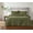 Olive Green, variant on Brooklyn Loom Oversized Marshmallow Plush 100% Microfiber Polyester Mustard 3-Piece Queen Comforter Set, Solid Casual themed, Adult Bedding, OEKO-TEX Certified