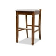thumbnail image 6 of Baxton Studio Calista Modern and Contemporary Grey Fabric Upholstered and Walnut Brown Finished Wood 2-Piece Bar Stool, 6 of 7