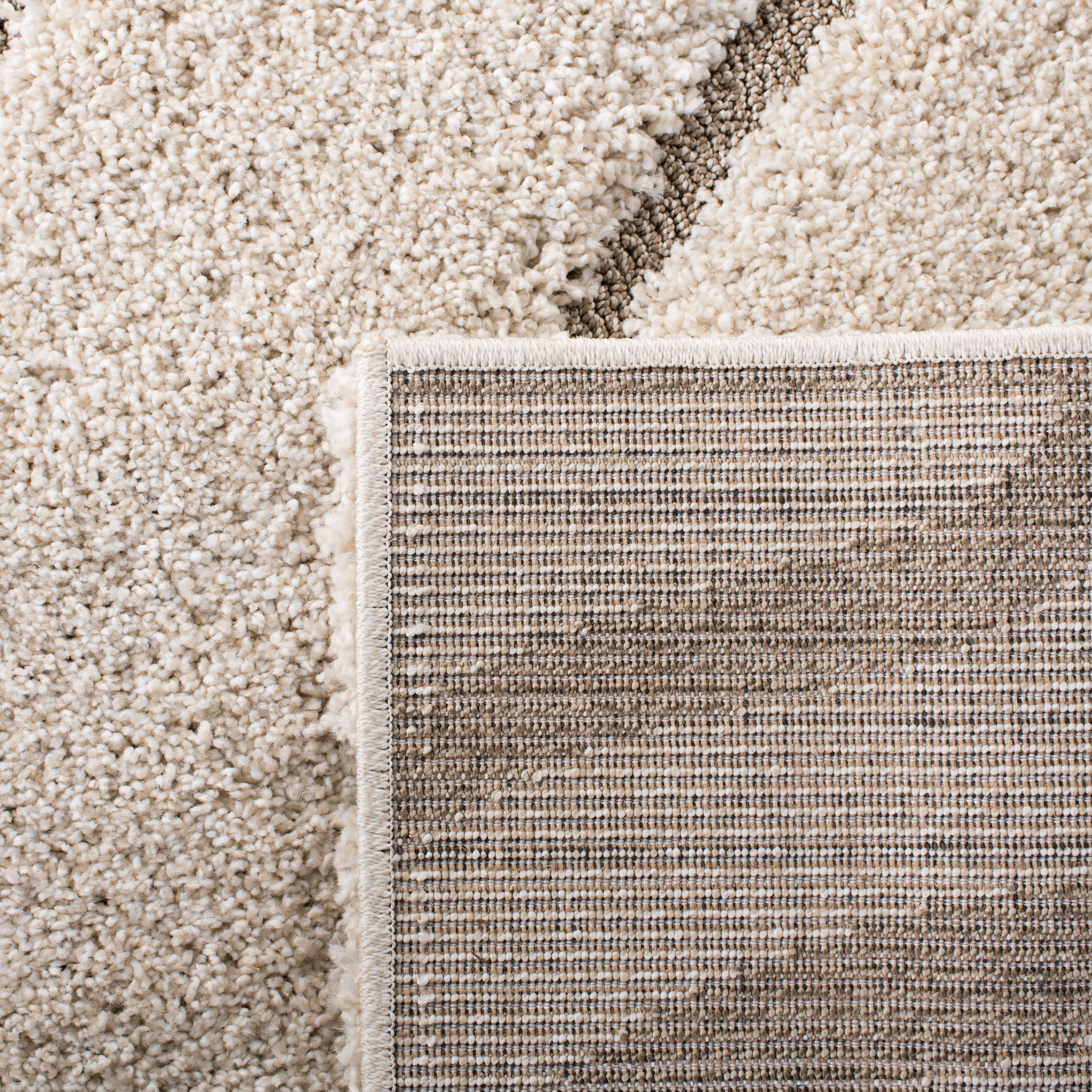 Safavieh Florida Tabitha Geometric Shag Area Rug, Cream/Beige, 6' x 8'