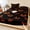 Obsidian, Lava Orange, Crimson, Rust, variant on Twin XL Size Fitted Sheet Set - Halloween 2 Piece Bedding Sets 16" Deep Pocket Fitted Sheet with 1 Pillowcases, Orange Red Horror Classic Black Brushed Microfiber Hotel Luxury Bed Sheets