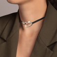 thumbnail image 3 of SIfdSeng Amour Simple Bracelet Multi-Anneaux Bracelets Multifonctions Col Femmes Aguichant Simple Bracelet Multicouche Mode Mignon Bracelet Cœur Bracelet en Cuir Doux Bracelet en Cuir, 3 of 4