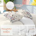 thumbnail image 4 of Spring Flowers Twin Size Comforter Set, Vintage Pink Blue Flower Butterflies Plants Bedding for All Seasons, 4 Pcs Bed Set, 1 Quiltcover (68"x86") ,1Sheet(67"x116"), 2Pillowcases (30"x20"), 4 of 9