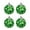 4PCS, variant on LSLJS St. Patrick's Day Ball Ornaments, Green Leaves Trefoil and Hat Fabric Wrapped Balls, Green Cloth Ball Luck Irish Festive Ball Pendants Decorative Hanging Baubles St. Patrick's Day Decor