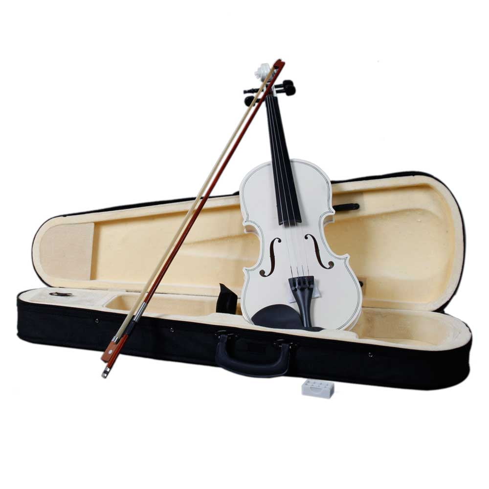 New 1/4 Acoustic Violin for Kids Boys Girls, Solid Wood Violin Acoustic Starter Kit with Violin