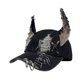 thumbnail image 5 of Gorra de béisbol con orejas de animal, regalo, gorra vaquera para primavera y verano, para mujeres y hombres, deportes y viajes. Orejas cortas negras, 5 of 8