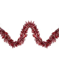 Northlight 12' Soft Gold And Silver Wide Cut Christmas Tinsel Garland - Unlit