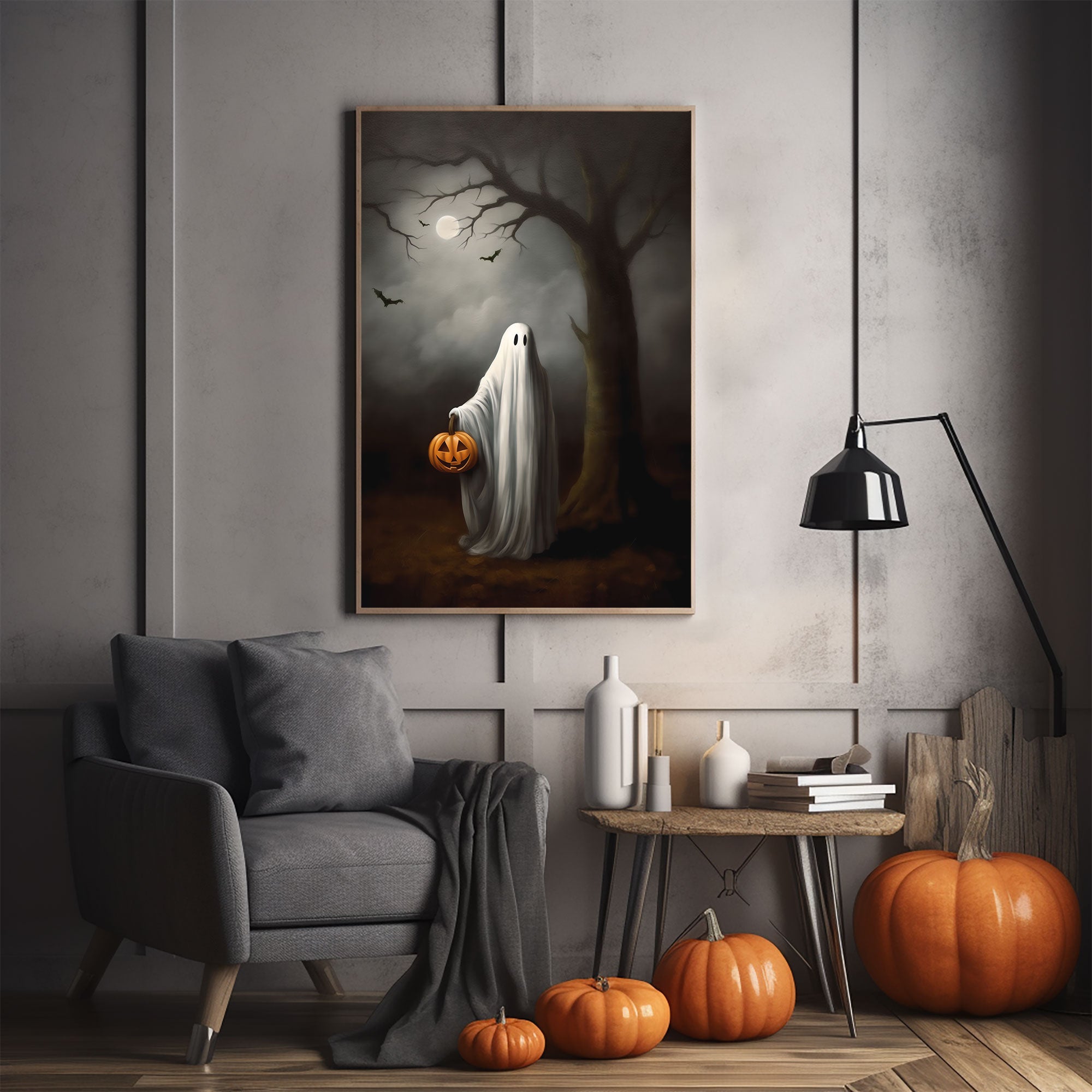 Dark Academia Poster Leinwand 40,6x61 Cm – Vintage Wandkunst Für Wohnzimmer, Halloween, Weihnachten