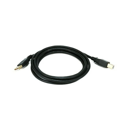 UPC: 0844660054382 | Monoprice USB 2.0 Cable 6 ft.L Black 5438