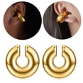 thumbnail image 2 of Fogun Stylish Ear Clips Elegant Piercing Ear Cuff for Men and Women Unisex Thick Cartilage Earrings Trendy Jewelry, 2 of 2