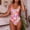 Hot Pink, variant on Ladies Swimsuits for Older Women Floral Print Backless Yellow Bikini One-pieces Swimsuits Plus Size Women L