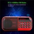 thumbnail image 3 of Tarjeta Tf Música Mini Altavoz Radio 87.5-108Mhz Estaciones Fm Cancelación De Ruido Radio Fm Digital Yuarrent EL008358-00, 3 of 6