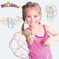 thumbnail image 3 of Zozoplay Straw Constructor Stem Building Toys 400 piezas Pajitas y conectores Juegos de construcción Habilidades motoras coloridas Juguetes de ingeniería de plástico entrelazados Los mejores juguetes, 3 of 5