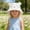 White2, variant on WQNVRNR Toddler Baby Sun Hat- Bucket Hat Wide Brim UPF 50 Sun Protection Adjustable Beach Hats White Size 1 Years