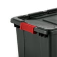 thumbnail image 3 of Sterilite 15gal Stackable Latched Industrial Bin w/Tie Down Holes, (6 Pack), 3 of 12