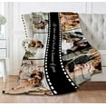 thumbnail image 5 of Customized Photo Collage Blanket-Wedding Blanket. Soft Fleece Throw Blanket, Personalized Picture Blanket. Gift for Wedding, Christmas, Birthday & Anniversary.(Photo Blanket- 07, 50" X 60") Blankets, 5 of 5