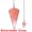 Watermelon Quartz, variant on Natural Healing Crystal Hexagonal Pointed Cone Bullet Stone Pendant Pendulume -Clear Crystal