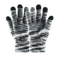 thumbnail image 5 of LOLIPPYY Winter Wool Knitting Full Finger Gloves for Women and Men, Warm Black and White Cold Weather Accessories, 5 of 7