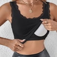 thumbnail image 4 of Wensltd Women Tank Tops Lace Trim Sleeveless Scoop Neck Fitted Tops Casual Daily Wear, 4 of 7