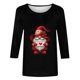 thumbnail image 5 of RKSTN Valentine's Day 3/4 Sleeve Tops for Women Oversized Crewneck Valentines Graphic Print Short Sleeve T Shirt Womens Casual Solid Round Neck Loose Comfy Three Quarter Sleeve Shirt Spring Clothes, 5 of 6
