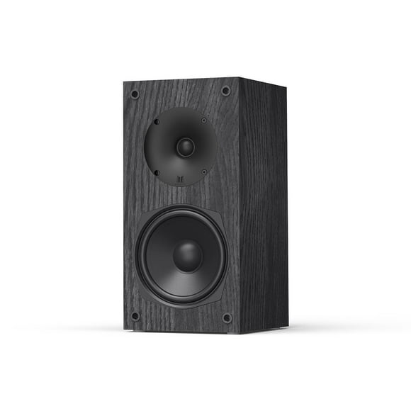 Monoprice Monolith B5 Bookshelf Speaker - Black (Each) Powerful Woofers, Punchy Bass, High Performance Audio, For Home Theater System - Audition Series