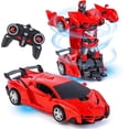 thumbnail image 2 of Coches RC para niños de 4 a 7 años, control remoto, transformación de coche, robot, juguetes para niños, deformación eléctrica, vehículo, juguetes para niños de 8 a 15 años, juguete transformador, coc, 2 of 3