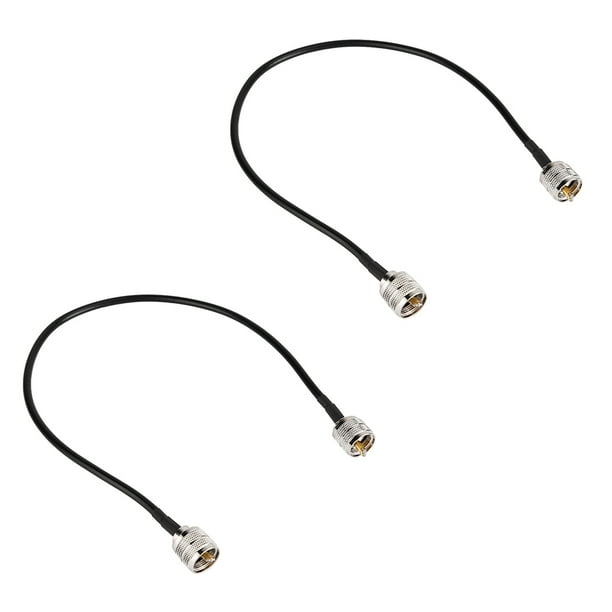 Cable de antena de baja pérdida, 2 piezas Adaptador de antena coaxial Cable adaptador de antena Cable de antena coaxial Diseñado para profesionales