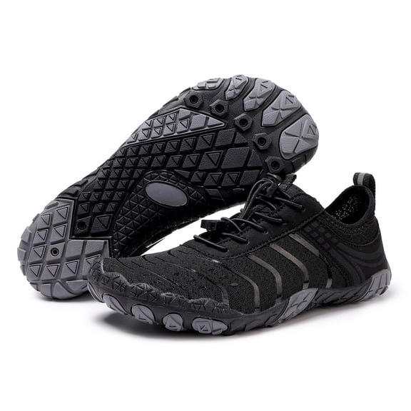 Boaong Barefoot Shoes for Women & Men, Grounded Barefoot Footwear, Wide Toe Box Non-Slip Sneakers for Hiking Running