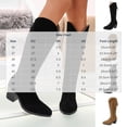 thumbnail image 3 of Xfvqtps Knee High Boots for Women Zipper Back Chunky Low Heel Pointed Toe Suede Tall Boots, 3 of 7