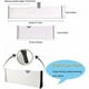 thumbnail image 3 of Divisores de cajones modulares, ajustables para cajones de 27,5 a 43,5 cm, perfectos para la organización de la oficina, la cocina, el baño y el dormitorio - Blanco, 3 of 6