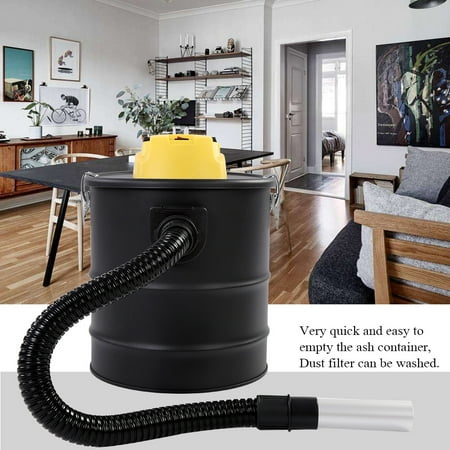 HURRISE 20 L 1000W Ash Vacuum Cleaner Fireplace Hoover Cylinder Coal