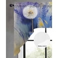 thumbnail image 2 of Purple Dragonfly Swag Valances for Windows, Small Curtains Drapes, Watercolor Spring Summer Floral Kitchen Window Curtains Over Sink Rod Pocket Window Treatment Valance for Bedroom/Bathroom 56"x36", 2 of 5