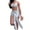 Silver, variant on 2 Piece Skirt Sets for Women Solid Strappy Cropped Top Metallic Finish Stretchy Skirt Nightclub Suit Womens Summer Outfits Hot Pink L