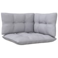 thumbnail image 3 of vidaXL 3-Seater Garden Sofa with Grey Cushions Solid Pinewood, 3 of 5