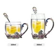 thumbnail image 4 of Labymos Coffee Chrysanthemum Enamel Craft Water Cup Drink Mug with Handle Design Tea Coffee Cup, 4 of 8