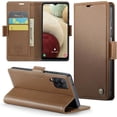 thumbnail image 1 of Funda tipo cartera para Samsung Galaxy A12 5G con bloqueo RFID, tarjetero, soporte magnético, funda protectora de piel con tapa para Samsung Galaxy A12 5G de 6,5 pulgadas, 1 of 6
