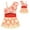 One-Shoulder, variant on Girls Princess Swimsuit Bathing Suit Adventure Outfit Swimwear One Piece, Size for 3-4T