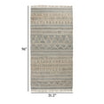 thumbnail image 5 of Myra 3 x 8 Area Rug, Soft Handwoven Moroccan Pattern, Brown and Blue Jute, 5 of 5